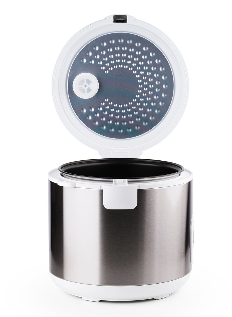 ELORA Electric Rice Cooker With Automatic Cooking, Keep Warm, Safety Protection, And Steamer - Easy to Use, Convenient, Durable 2.2 L- EL-RC-6133 Grey - Image 2
